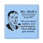 Born Naked Fridge Magnets
