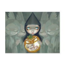 "Born of a Pumpkin" Postcard