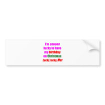 Born On Christmas Bumper Stickers