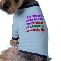 Born On Christmas Dog T-shirt