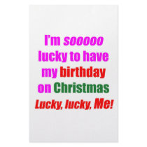 Born On Christmas Stationery