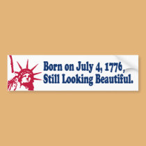 Born on July 4, 1776 Bumper Sticker bumper stickers