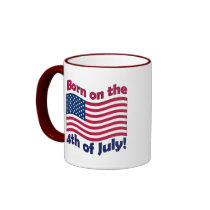 Born on the 4th of July	Ringer Mug