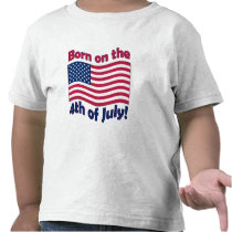 Born on the 4th of July	Toddler T-Shirt