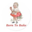 Born To Bake stickers by Memory_Lane Born To Bake stickers