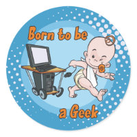 Born to be a Geek sticker