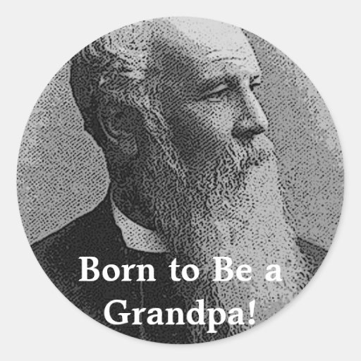 Born to Be a Grandpa! Gear Stickers