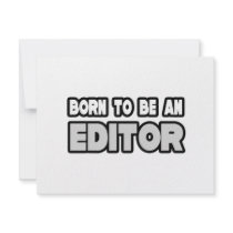 Born To Be an Editor invitations