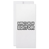 Born To Be an Editor rack cards