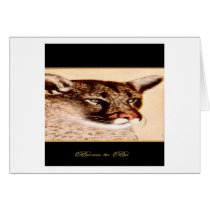 cougar, animal, cat, wildlife, greeting, card, birthday, expressions, Card with custom graphic design