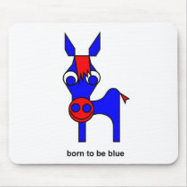 Born to be blue mousepads by lonvig Born to be blue mousepads