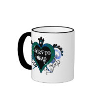Born to Bead (blue) mug mugs