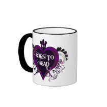 Born to Bead (purple) mug mugs
