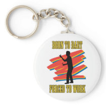 Born To Dart Key Chain