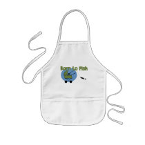 Born To Fish aprons by pinkinkart Born To Fish aprons