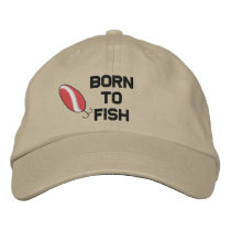Born To Fish Embroidered Hat embroidered hats by fathersdaytshirts Born To Fish Embroidered Hat embroidered hats