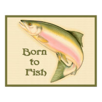 Born to Fish print by Spice Born to Fish print
