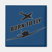 Born To Fly Fridge Magnets