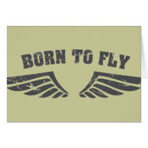 Born To Fly Wings Greeting Cards