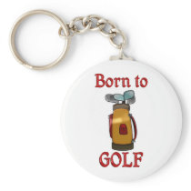 Born to Golf Key Chain