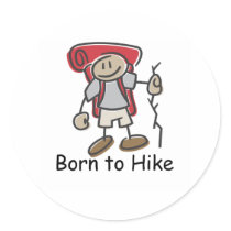 Born to Hike gifts. stickers