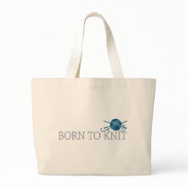 Born To Knit Tote Bag