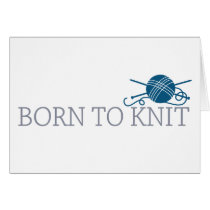 Born To Knit Card
