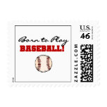 Born to Play Baseball T-shirts and Gifts Postage Stamp