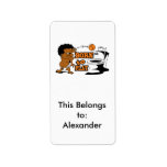 born to play basketball humor custom address labels