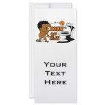 born to play basketball humor rack card template