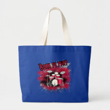 Born To Play Drums Tote Bags