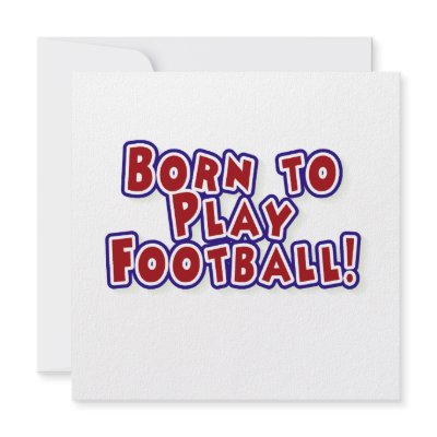 Born to Play Football T-shirts and Gifts Personalized Announcements by sport_shop