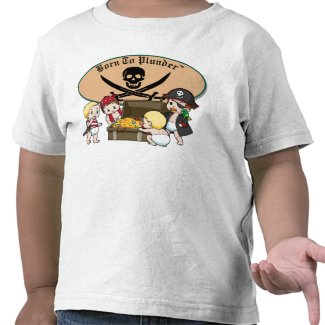 Born To Plunder - Baby Boy Pirates & Treasure shirt