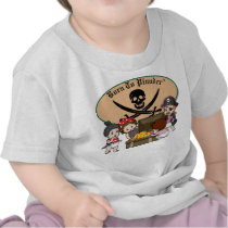 Born To Plunder - Baby Girl Pirates & Treasure t-shirts by gbulmash Born To Plunder - Baby Girl Pirates & Treasure t-shirts