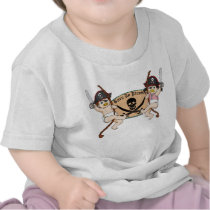 Born To Plunder - Baby Pirates Swinging t-shirts by gbulmash Born To Plunder - Baby Pirates Swinging t-shirts