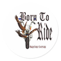born to ride 2 stickers