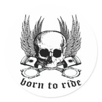 Born To Ride stickers