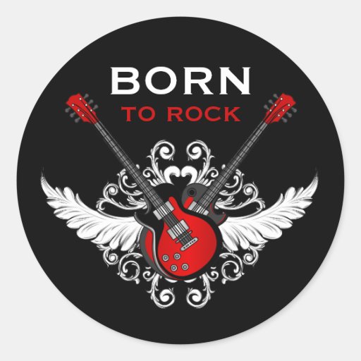 born to rock stickers zazzle born to rock stickers zazzle