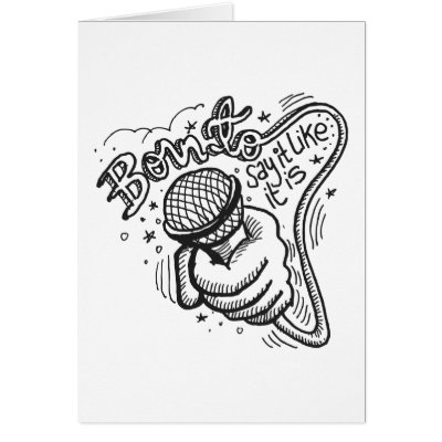 Born To Say It Like It Is 1 Greeting Cards by freestylist