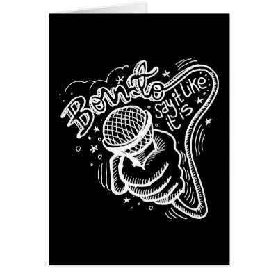 Born To Say It Like It Is 2 Greeting Card by freestylist