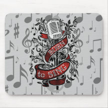 Born To Sing Novelty Gifts Mousepad