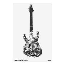 Born To Sing Wall Decal guitar 2