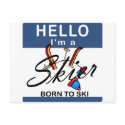 Born To Ski postcards by fashionfiles Born To Ski postcards