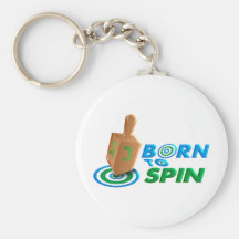 Born To Spin Key Chain