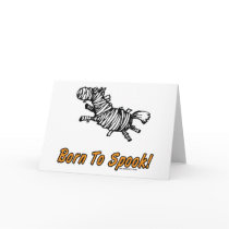 Born To Spook Halloween Horse! cards