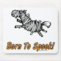 Born To Spook Halloween Horse! mousepads