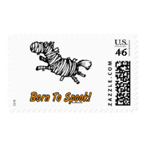 Born To Spook Halloween Horse! postage