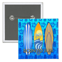 Born To Surf Buttons