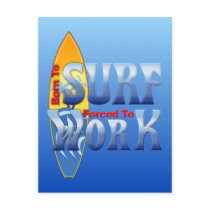 Born To Surf Post Card
