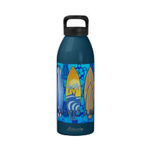 Born To Surf Water Bottle